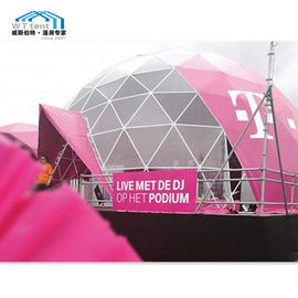 Польза торговой выставки логотипа ясного портативного шатра геодезического купола красочная изготовленная на заказ