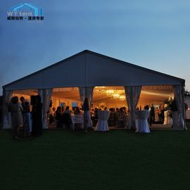Коммерчески белая крышка крыши ткани ПВК двойника шатра сени свадьбы