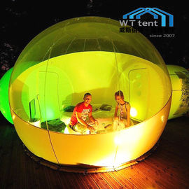 Прозрачный раздувной шатер пузыря для на открытом воздухе места для лагеря с воздуходувкой воздуха