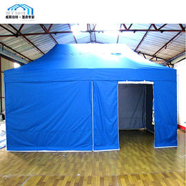Шатер подгонянный синью немедленный складывая, водоустойчивая торговая выставка хлопает вверх шатры
